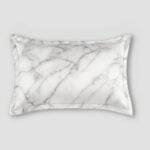 Taie D’oreiller En Soie – Marble Print