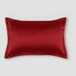 Taie D’oreiller En Soie – Dark Red